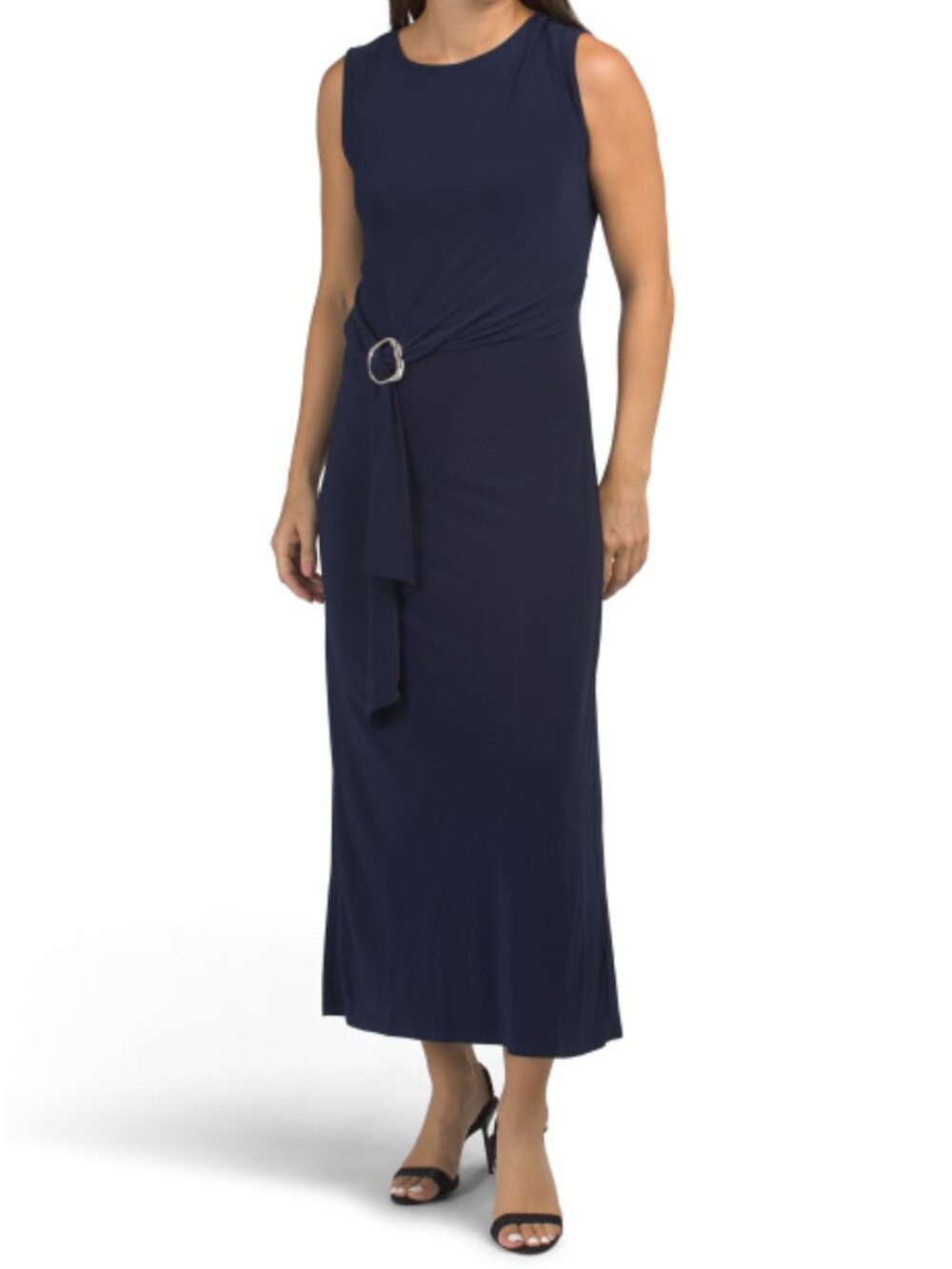 BAILEY 44 Gathered Side Maxi Dress With Hardware Detail